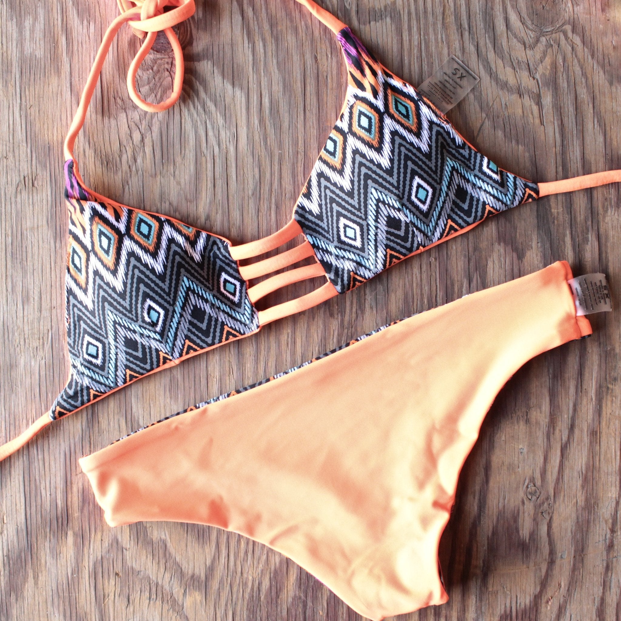 Khongboon Swimwear - Tabarca Reversible Full Cut Handmade Bikini – Shop ...