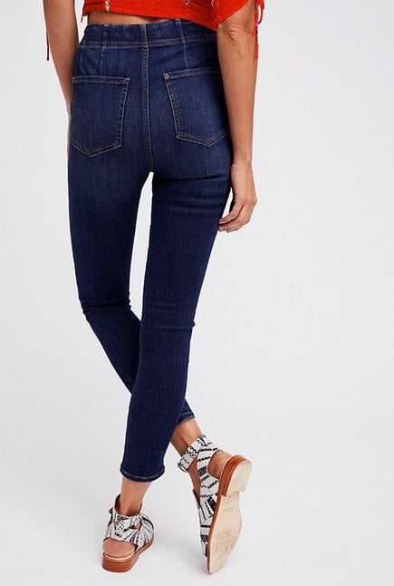 ultra high waist skinny jeans