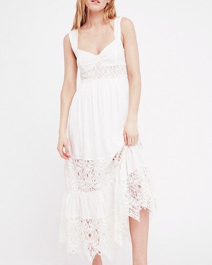 free people lace white dress