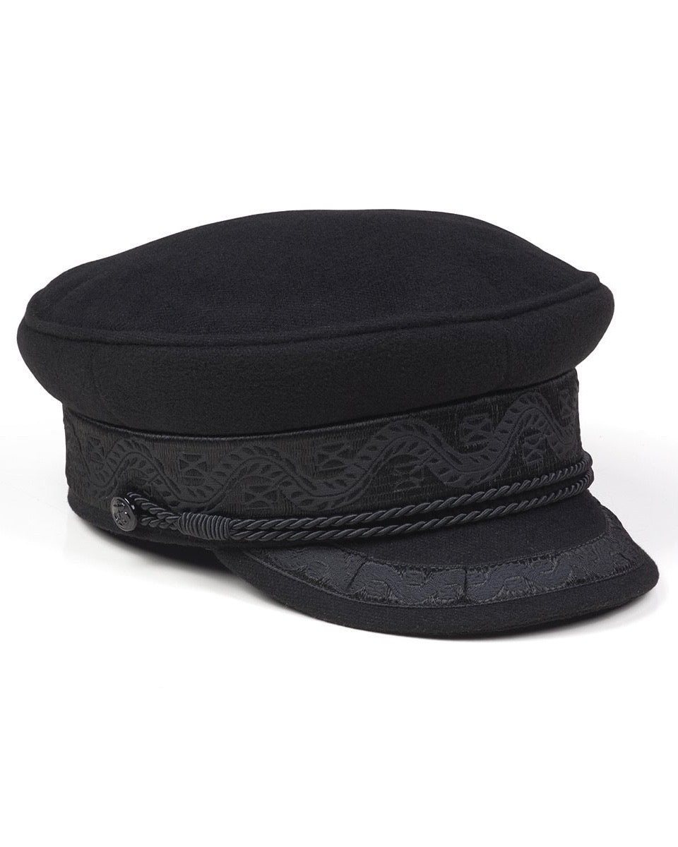 lack of color - riviera newsboy cap - black – shophearts