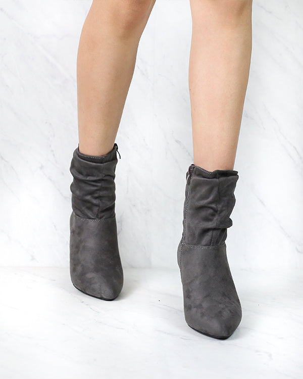 scrunch ankle booties