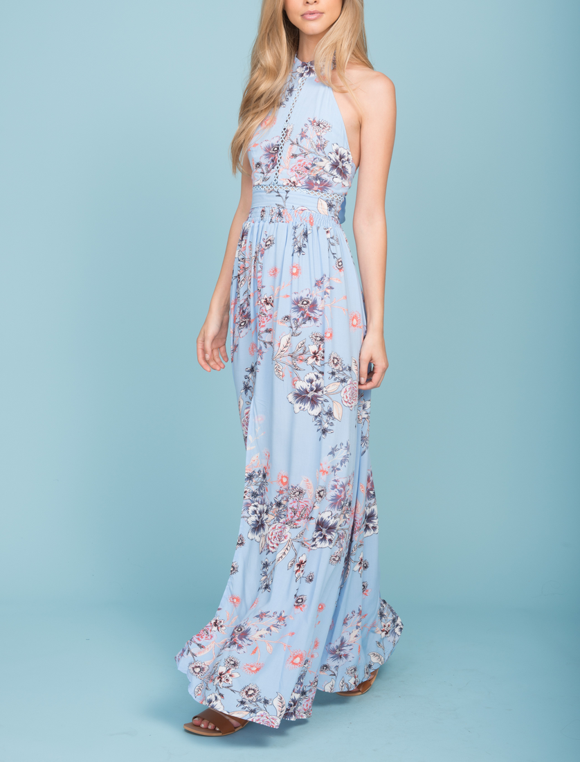 Open Back Floral Maxi Dress In More Colors Shop Hearts 
