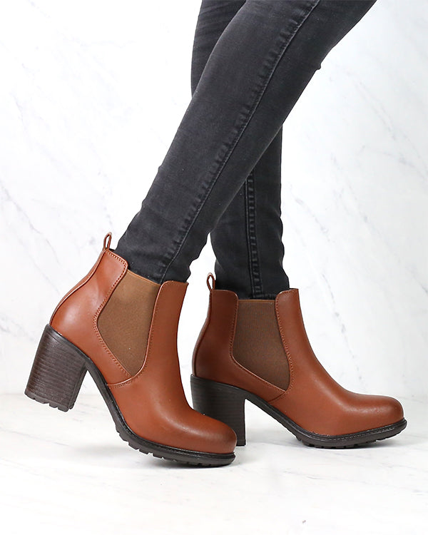 vegan leather chelsea boots