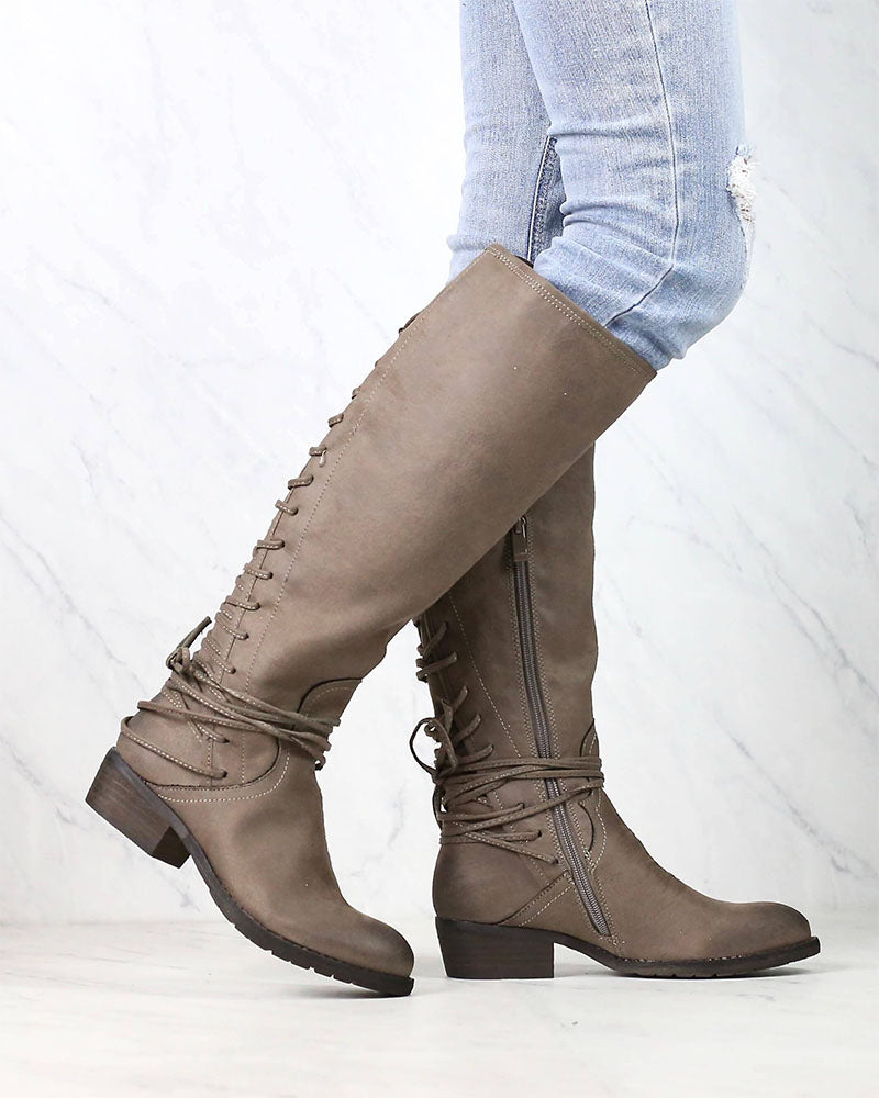 Very Volatile | Marcelina Womens Knee High Zip Boot | Shophearts – Shop ...