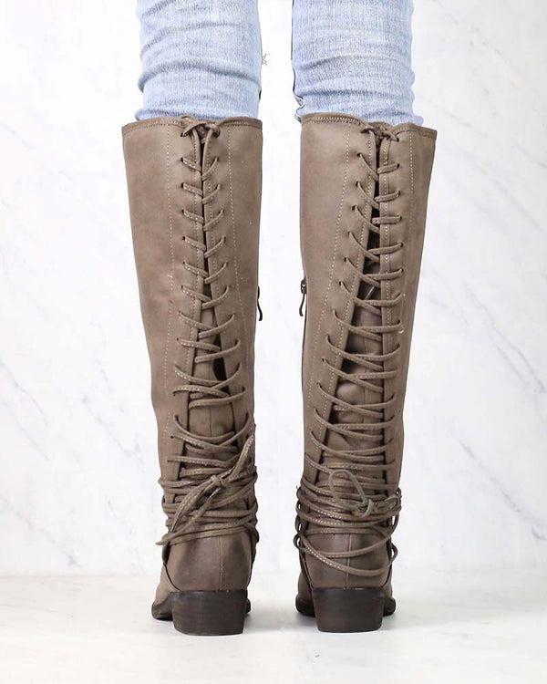 very volatile anchor knee high boot