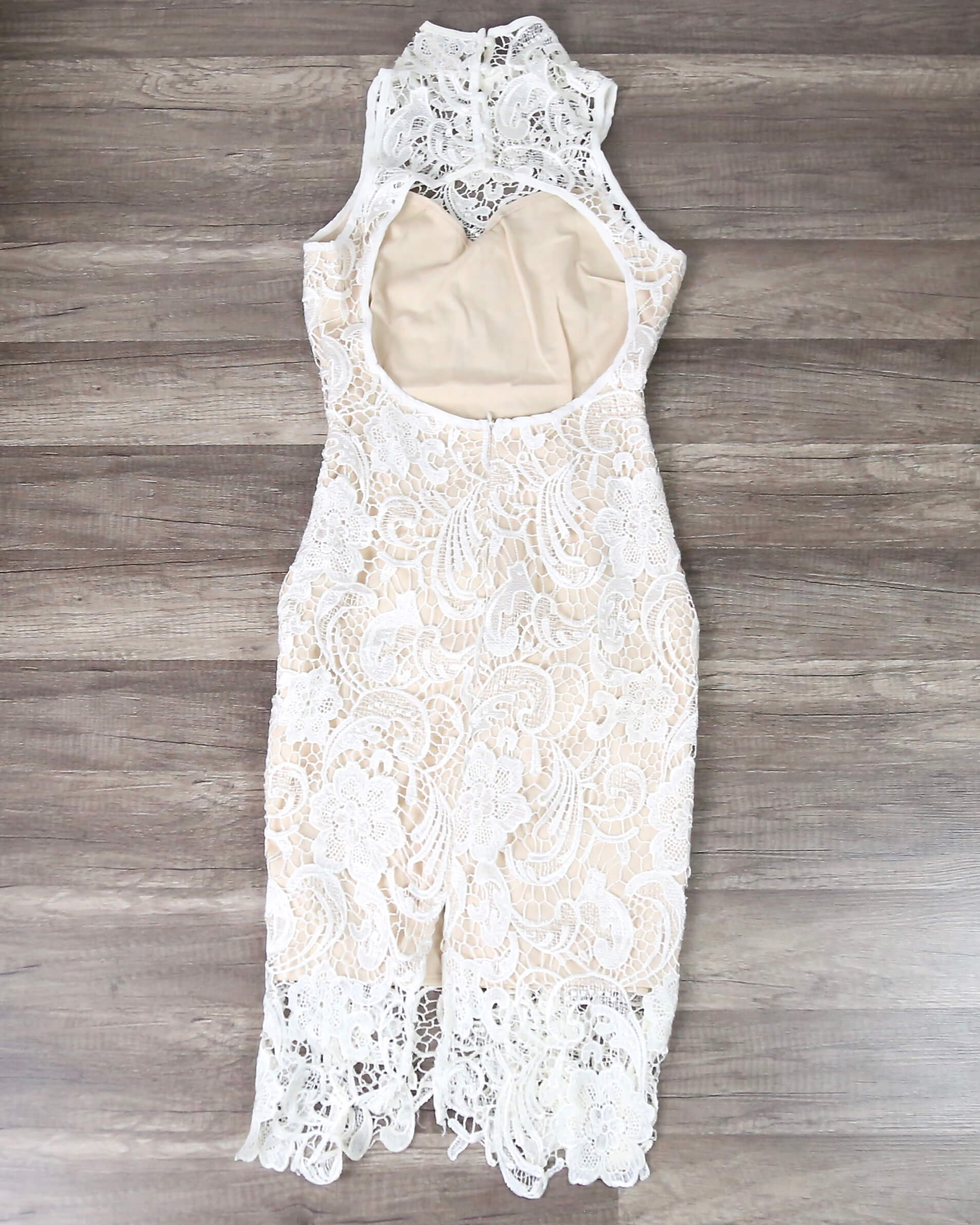 divine midi lace dress