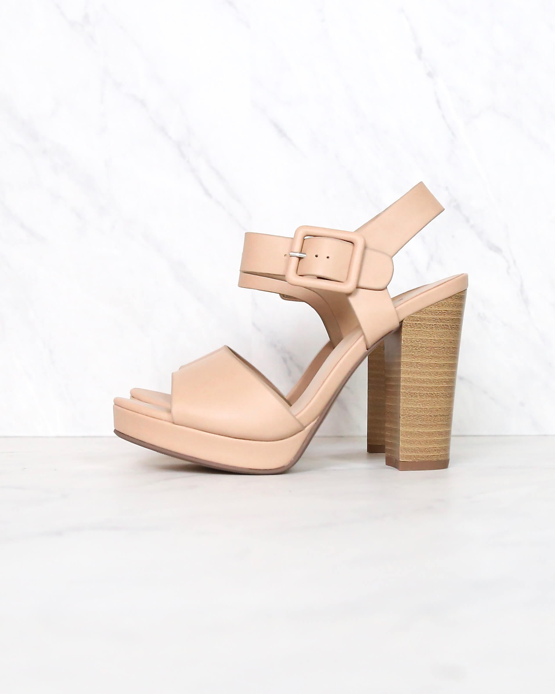 Buckle Up! Ankle Strapped High Heels in Dusty Mauve – Shop Hearts