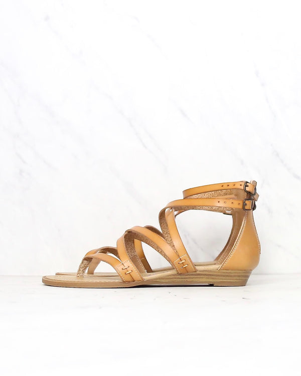 Blowfish Malibu® Cross Strap Cork Wedge Sandal at Dry Goods