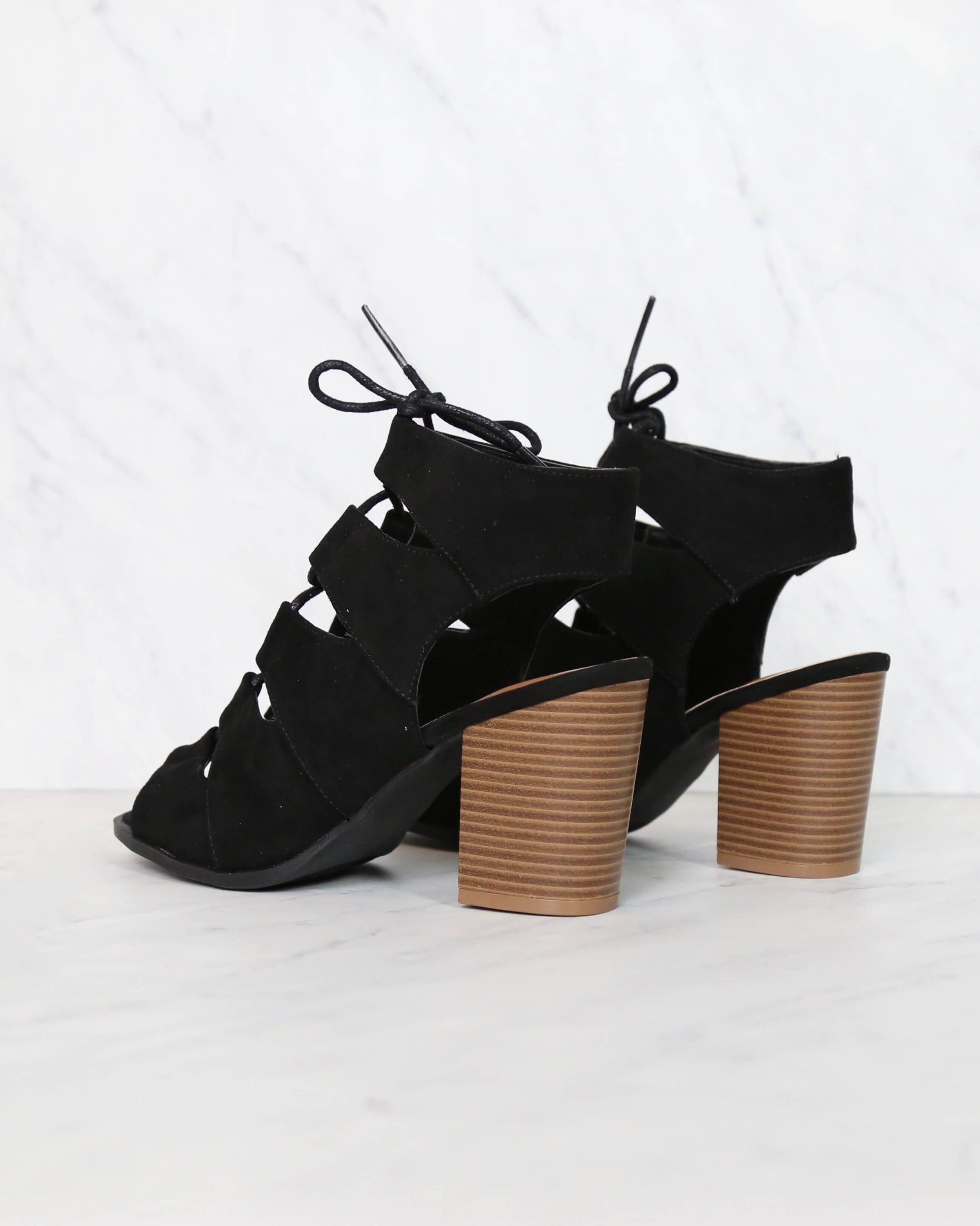 Peekaboo Cut Out Heels in Black – Shop 
