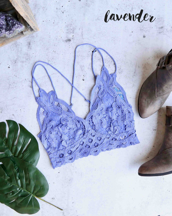 Free People FP Adella Longline Crochet Lace Bralette & Reviews