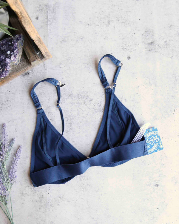 Capri,Twisted Soft Bra Navy