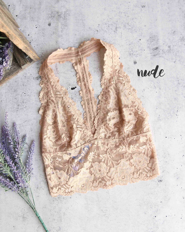 Free People Galloon Lace Racerback Nude – Deasee's Boutique
