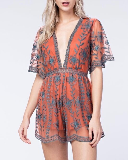 honey punch romper dress