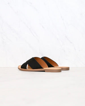 criss cross slip on sandals