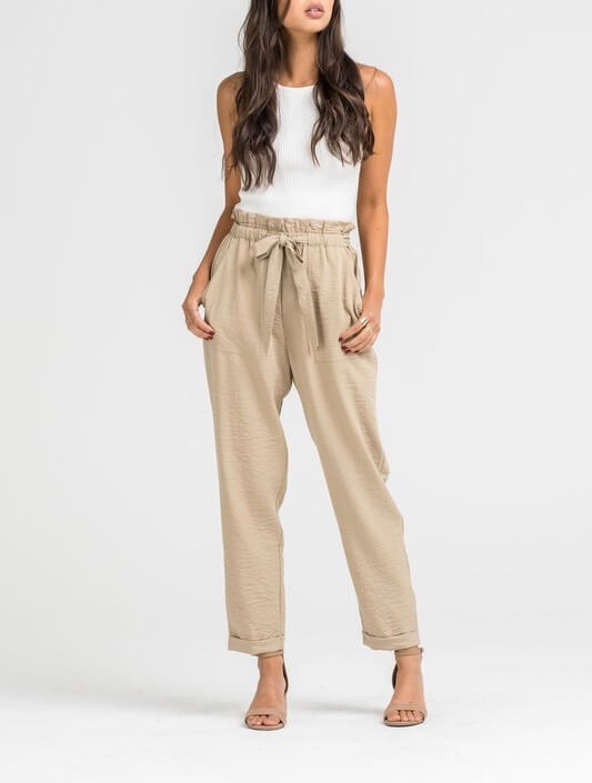 LUSH - Business Casual Linen Pants in 