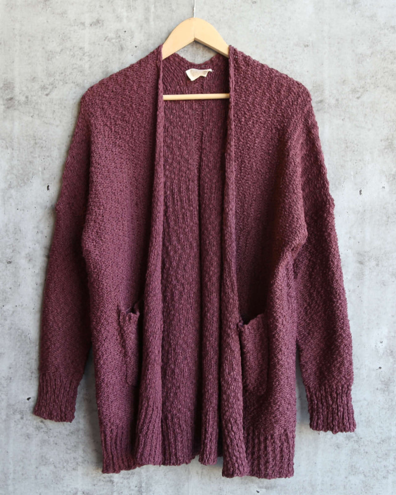 Popcorn Yarn Lightweight Open Front Cardigan in More Colors – Shop Hearts