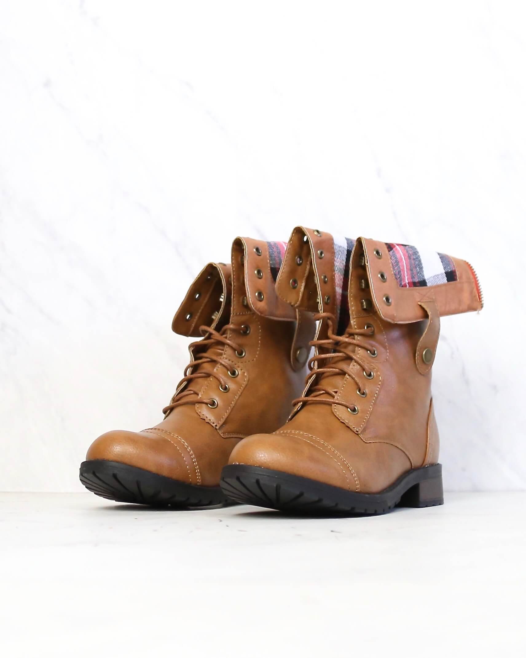 camel combat boots