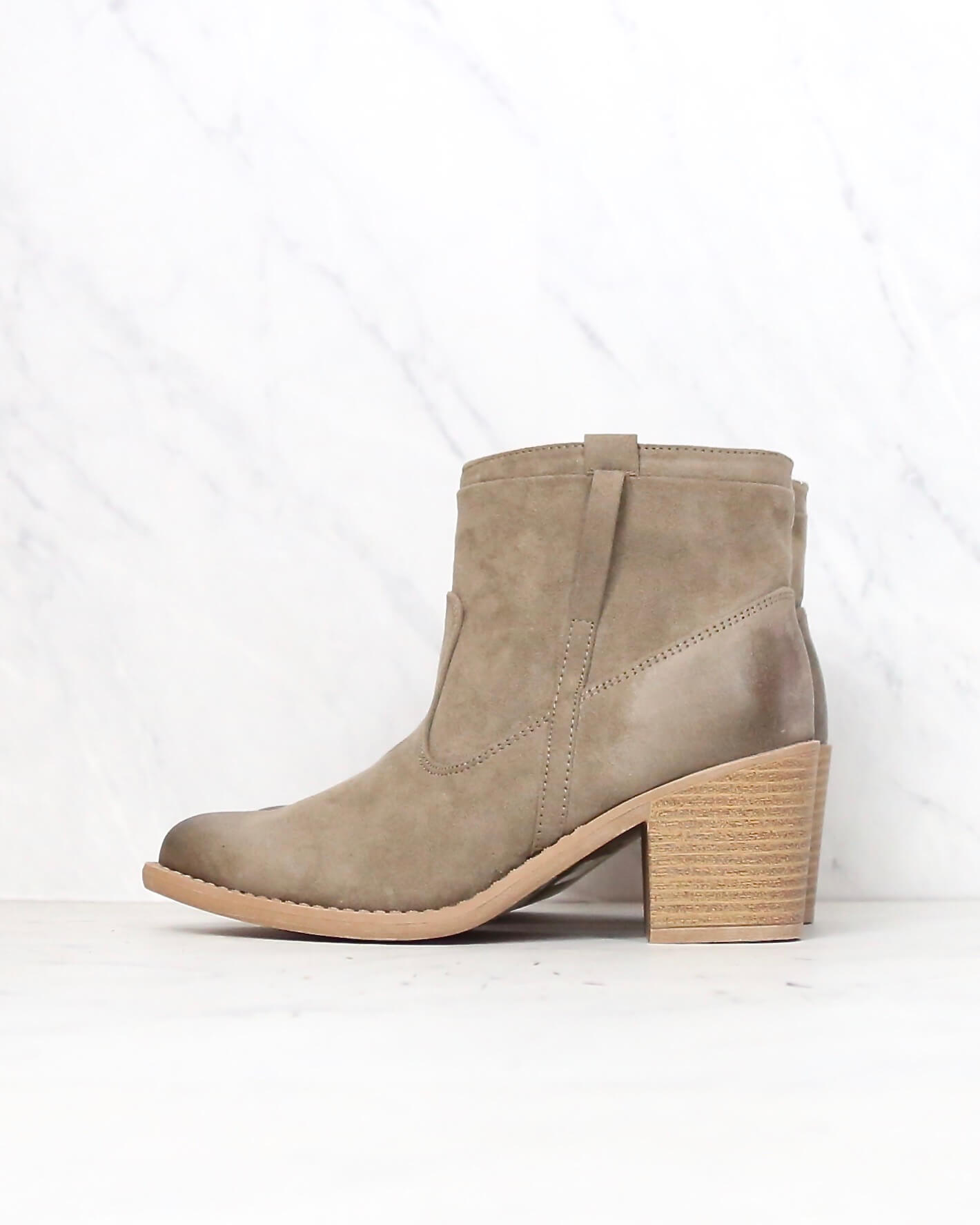 taupe ankle boots