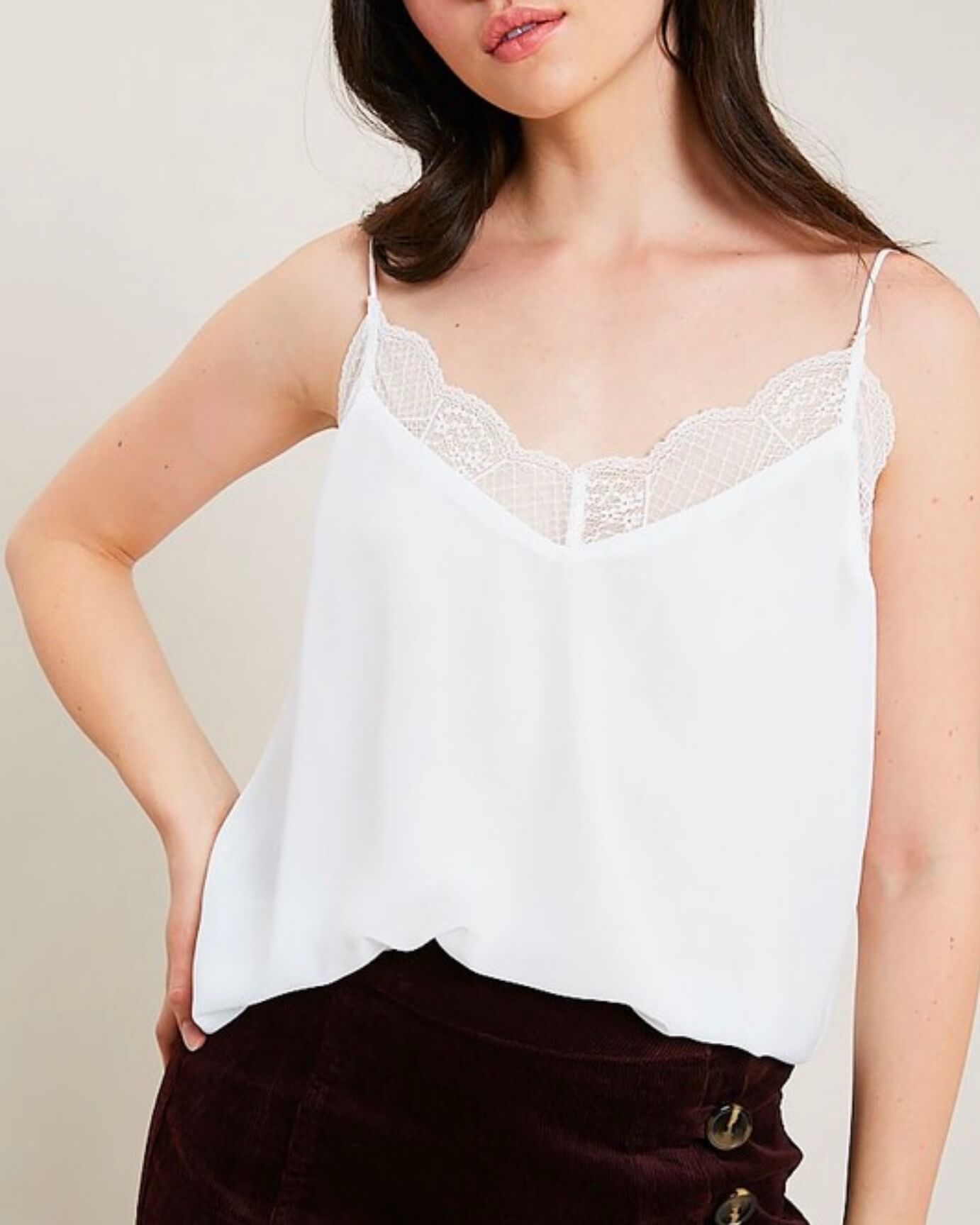 lined camisole top