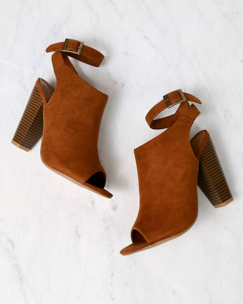 Vegan Suede Wrap Around Ankle Peep Toe Booties in More Colors – Shop Hearts