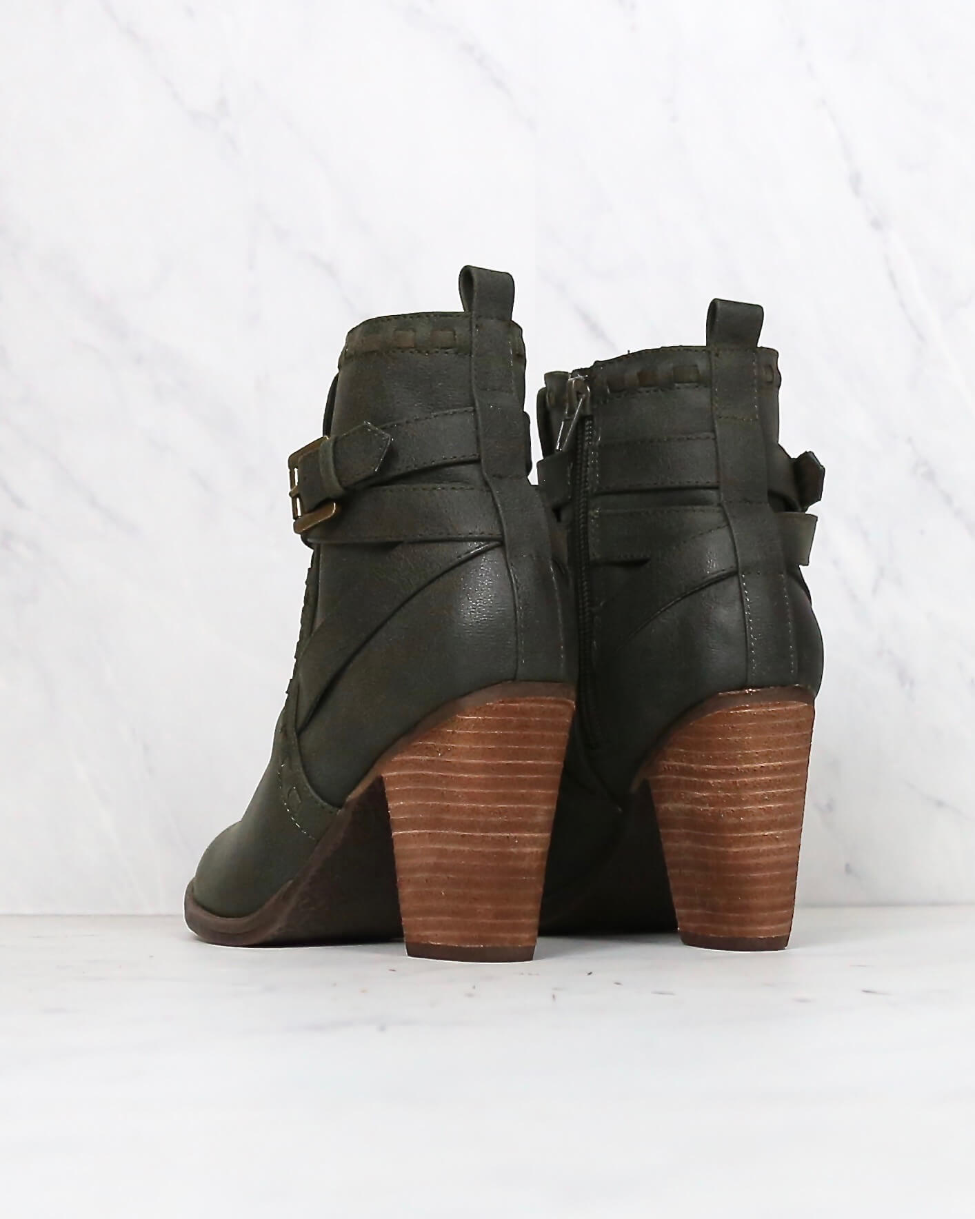 strappy ankle booties