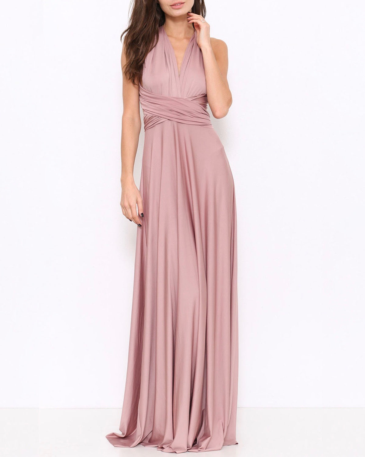 Multi Wrap Maxi Dress in Brown Sugar – Shop Hearts