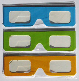 Branded paper glasses with clear lenses