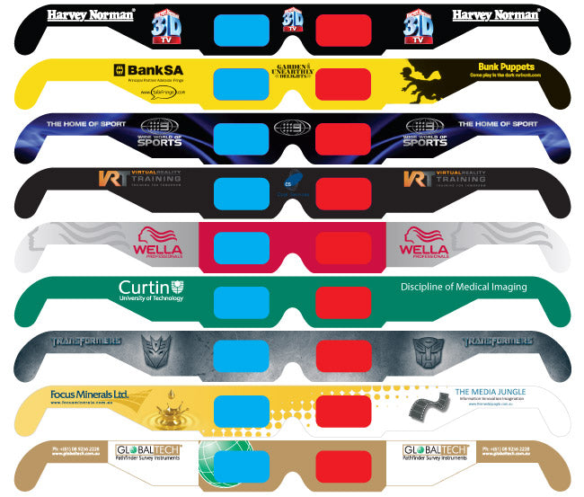 Printed Paper 3D Glasses