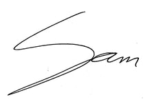 Sam Huebner Signature from TallSlim Tees