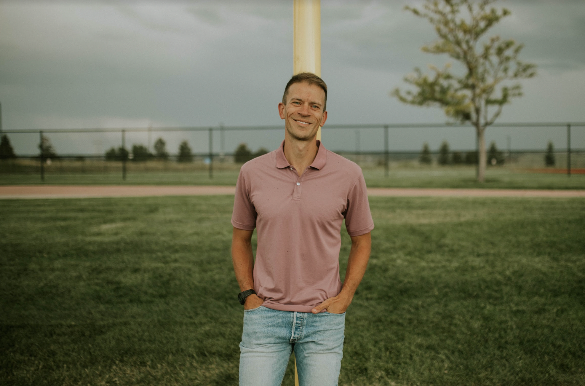 Tall Guy Wearing Tall Polo Shirt