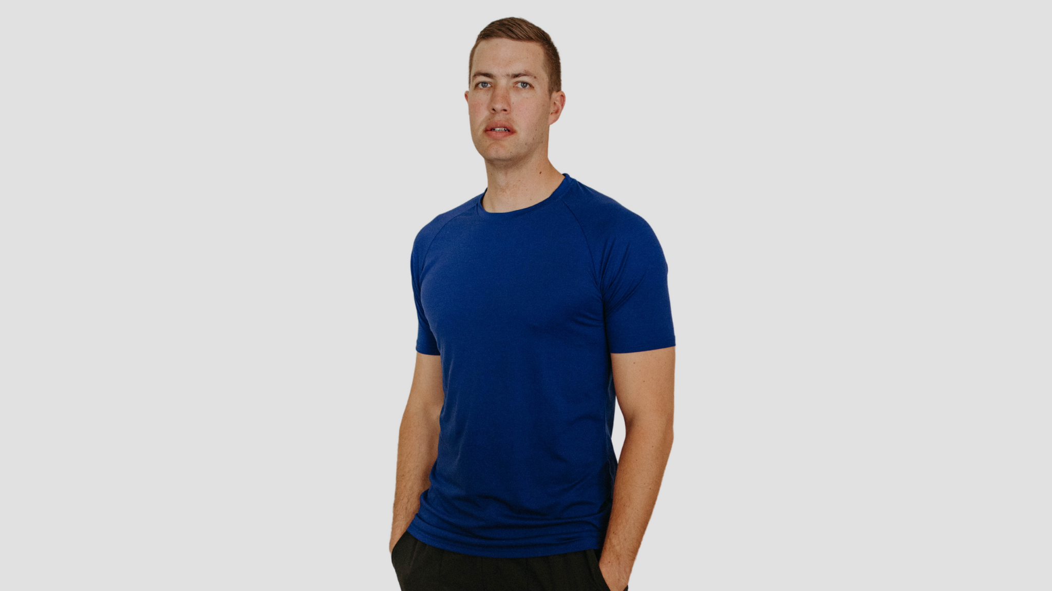 Tall Guy Wearing Tall Athletic Shirt