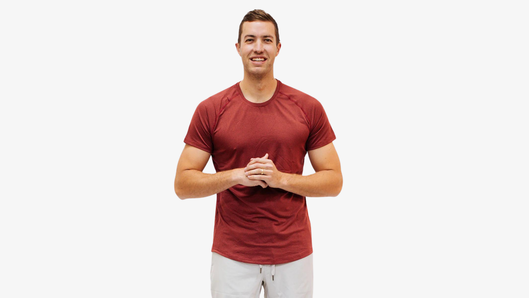 Tall Guy Wearing Tall Athletic Shirt