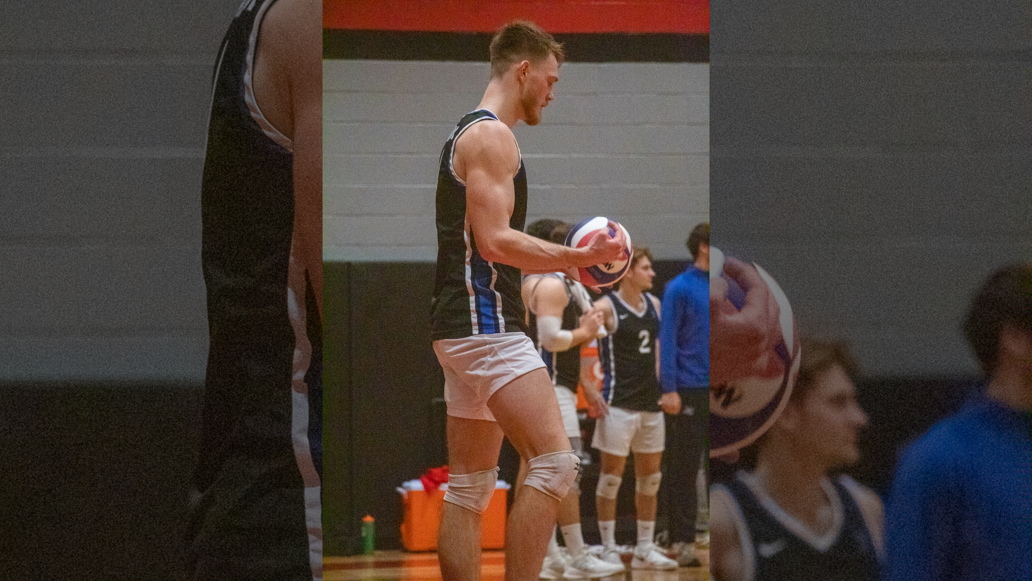 Cameron Milligan Playing Volleyball with TallSlim Tees