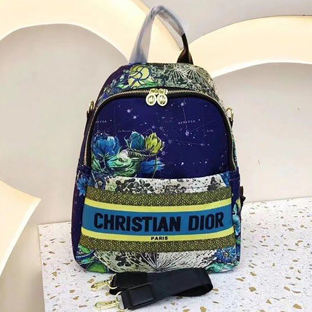 Christian Dior Embroidered Monogram Women's Shopping Bag Bac