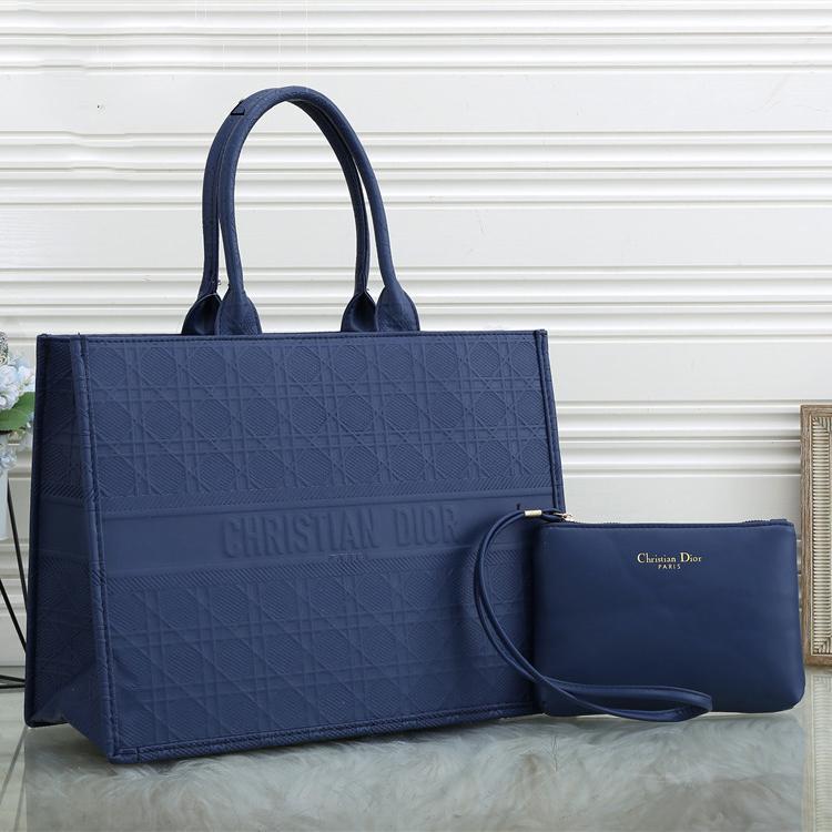 Dior CD Fashion Ladies Shopping Bag One Shoulder Messenger Bag Two-piece Tote Bag