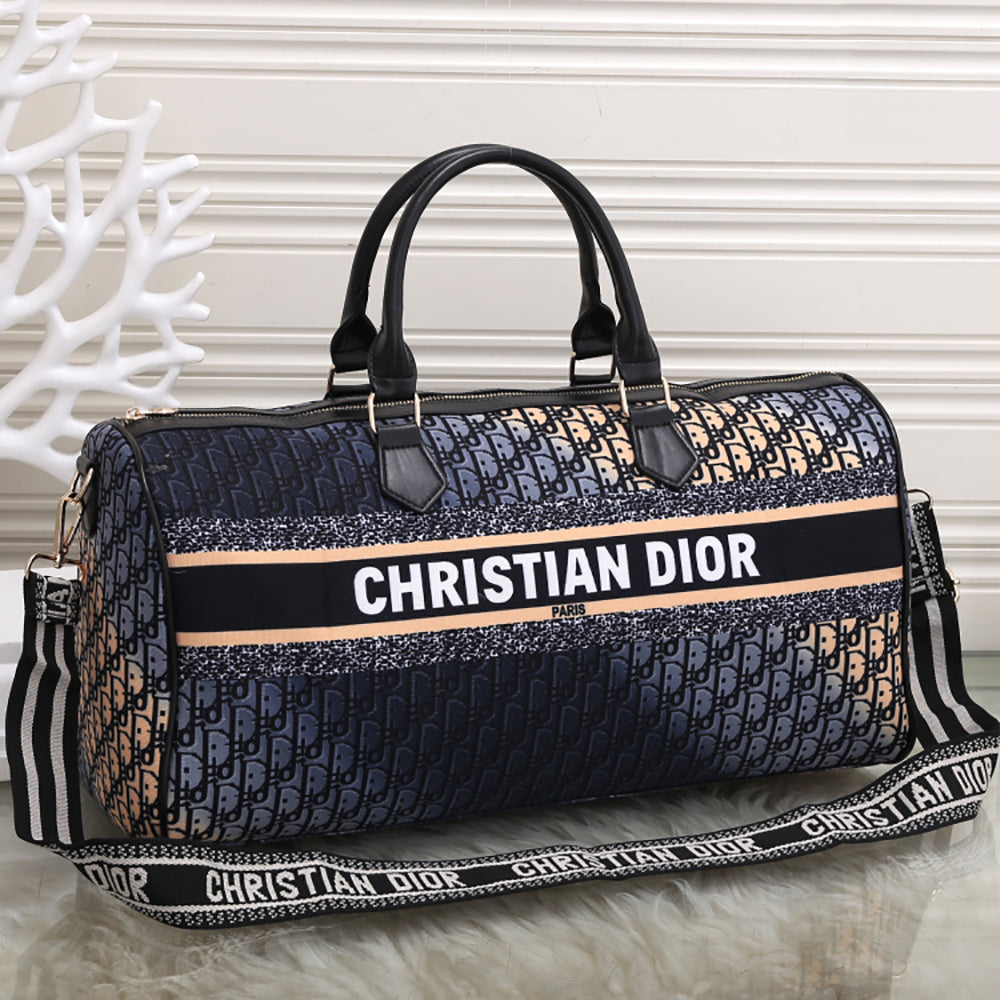 Christian Dior Oversized Letter Panel Color Large Capacity Travel Bag Tote Shoulder Bag