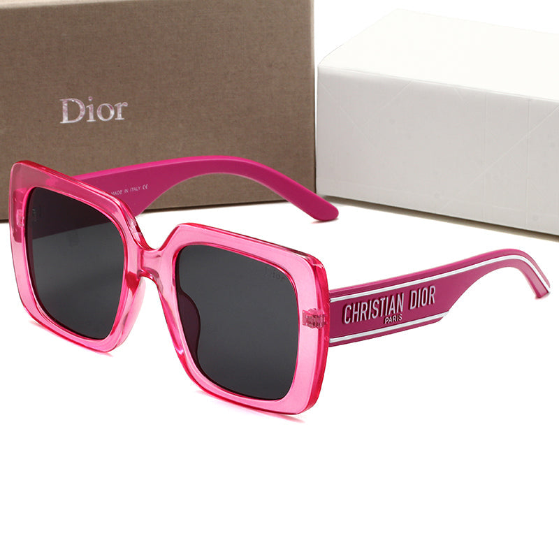 Christian Dior letter logo large frame glasses couples casual be