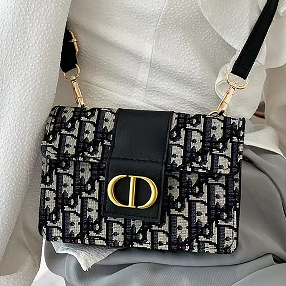 Christian Dior Letter Logo Women Flap Shoulder Bag Crossbody Bag