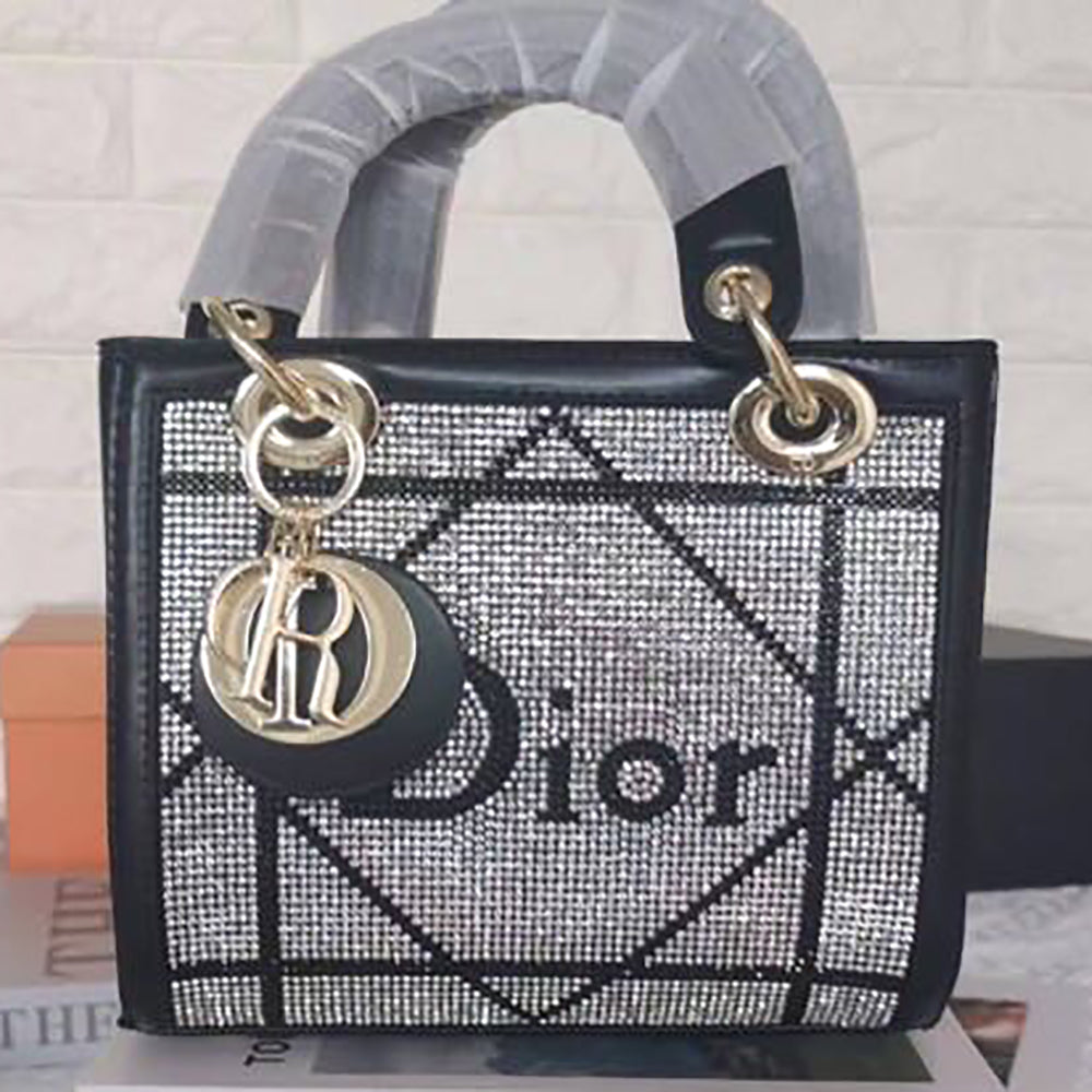 Christian Dior diamond letter logo women shopping tote bag shoulder bag messenger bag