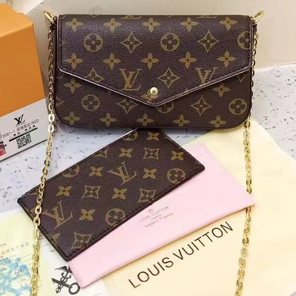 LV Louis vuitton Hot Sale Letter Printing Women's Three-Piec