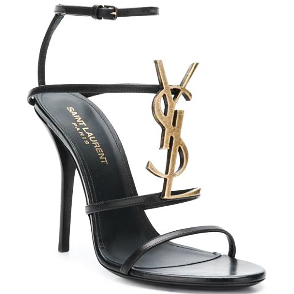 YSL Yves Saint Laurent letter logo women's high heel sandals