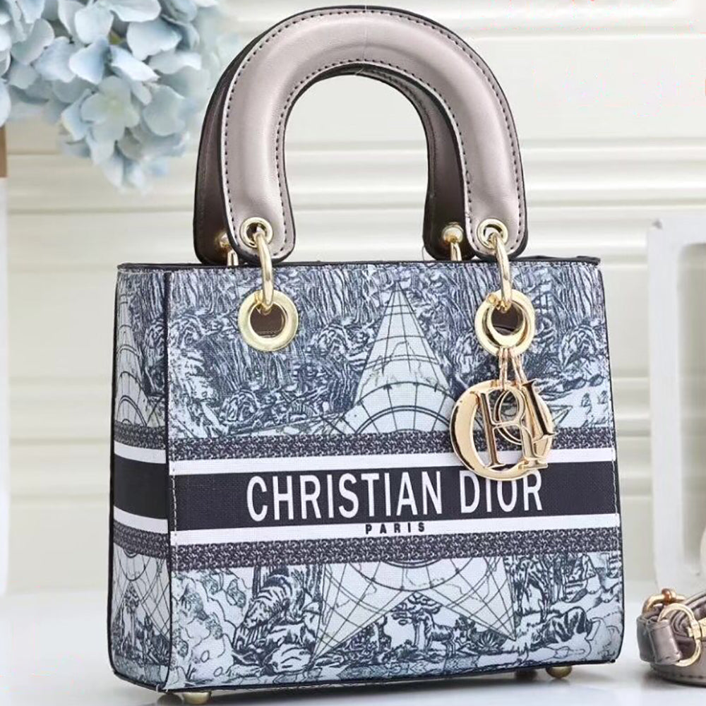 Christian Dior Monogram Print Women's Shopper Tote Shoulder Bag