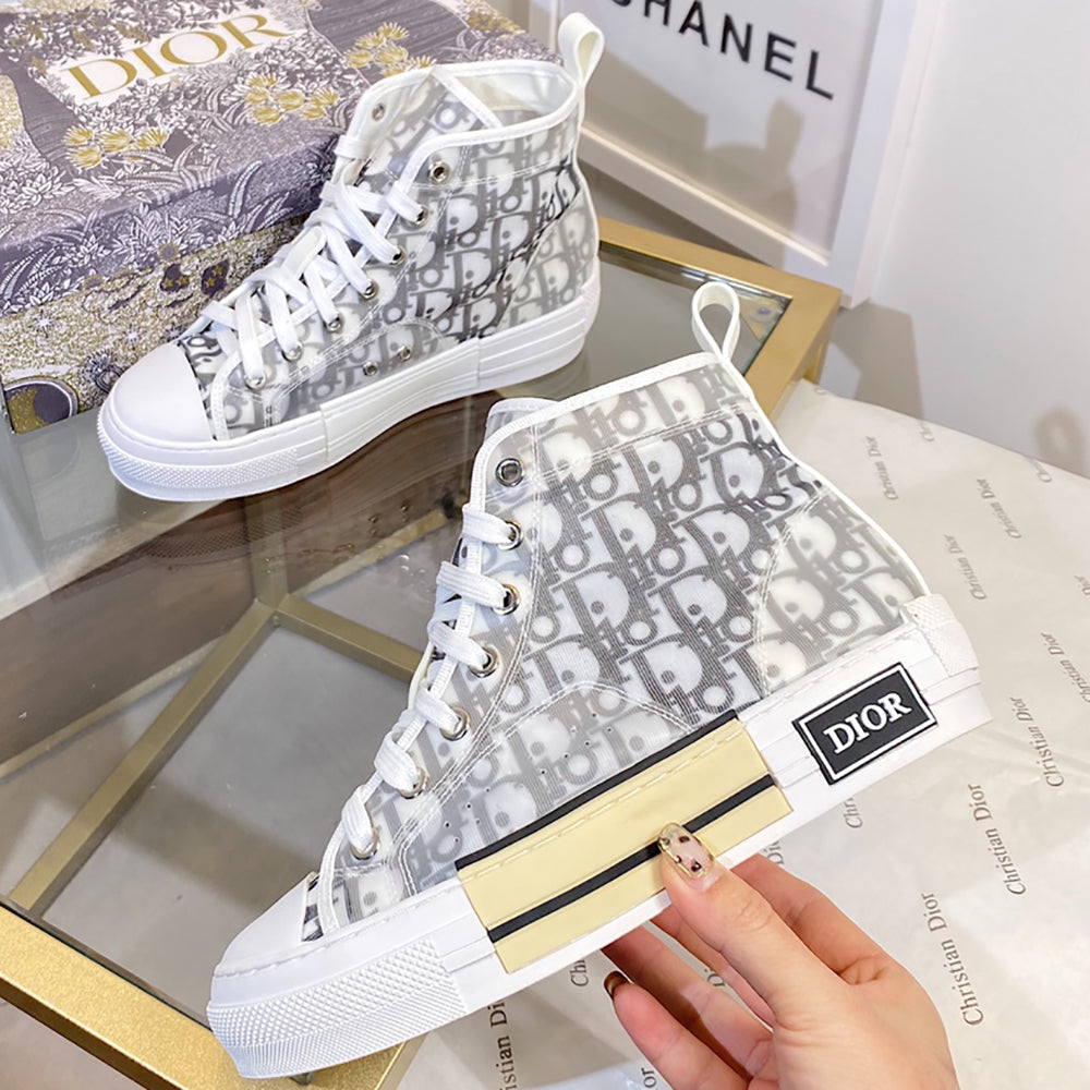 Christian Dior B23 Letter Embroidered Sneakers High-Top casual shoes