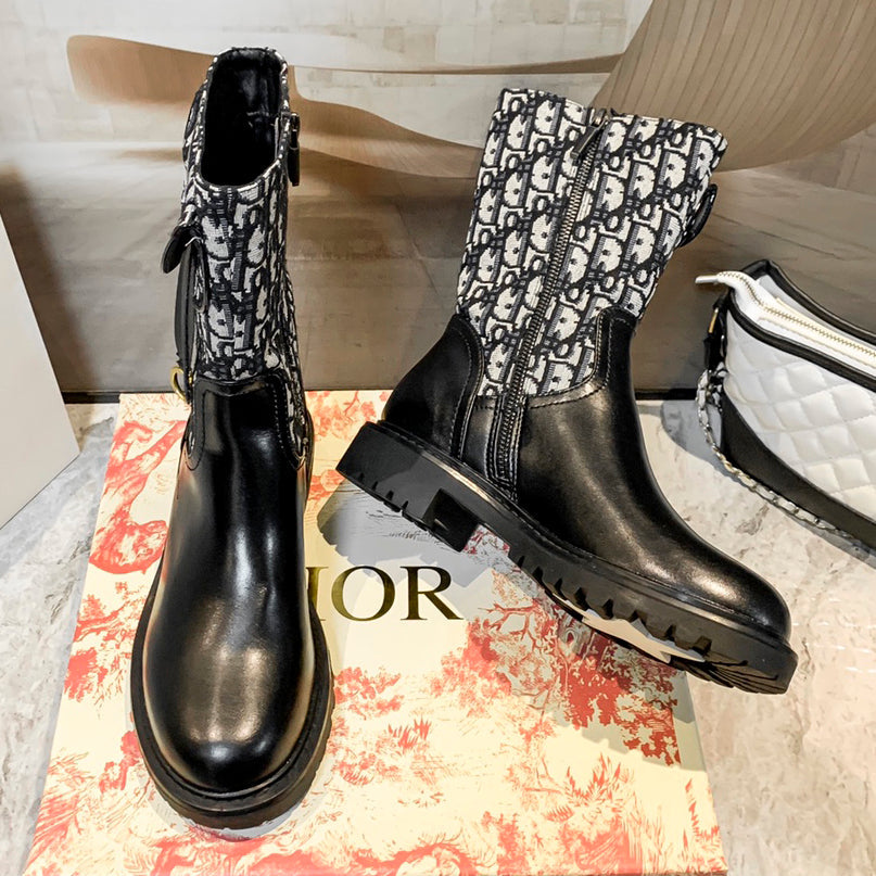 Christian Dior new letters embroidery high-top boots women Shoes