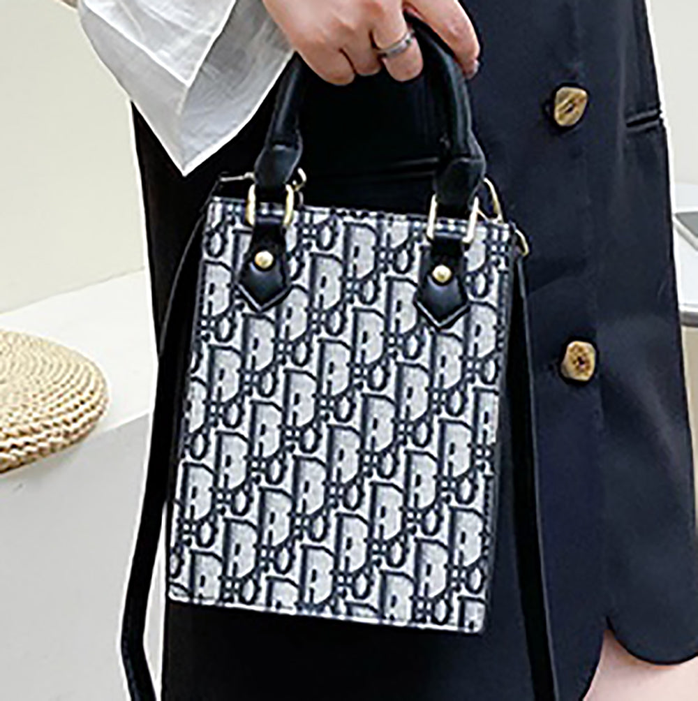 GG Christian Dior Letter Embroidered Women's Small Handbag S