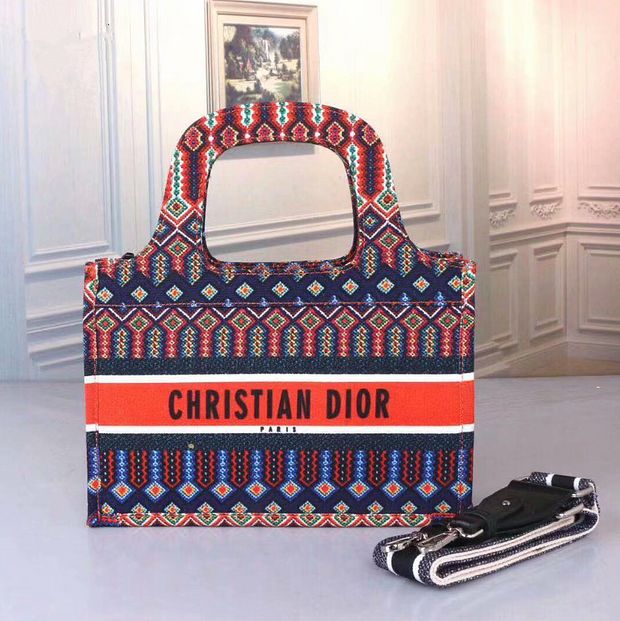 Christian Dior Women Leather Tote Crossbody Satchel Shoulder Bag