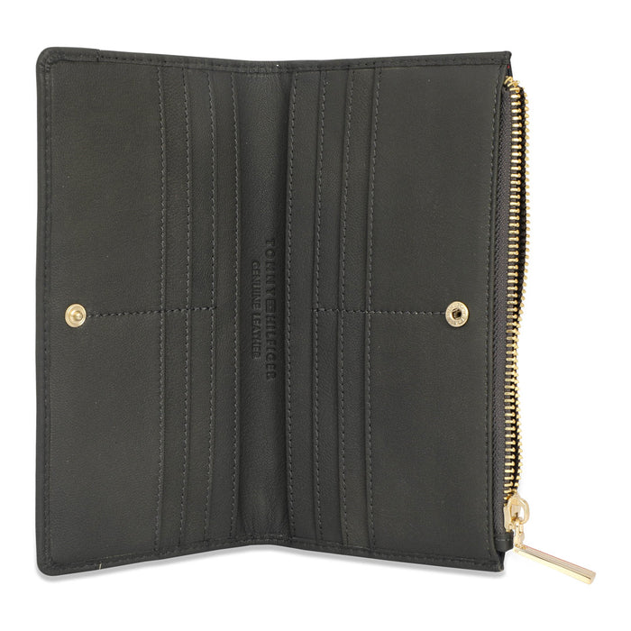 Tommy Hilfiger Sherlyn Women's Leather Tri Fold Wallet Gray