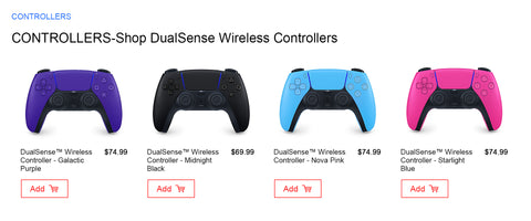 The price of DualSense 5 Wireless Controller