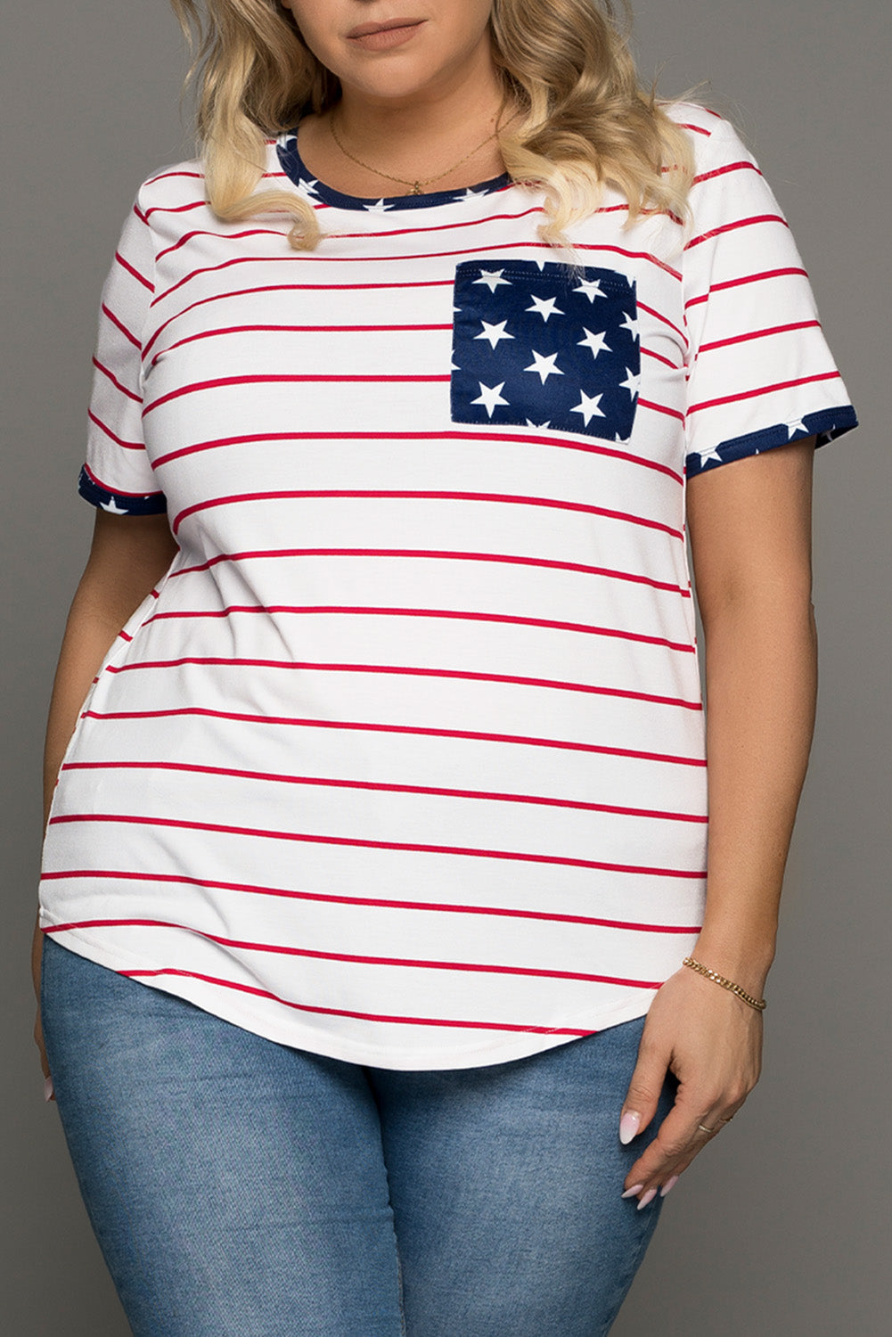 Stripes & Stars Plus Size T-shirt Plus Size Tops Magenerations