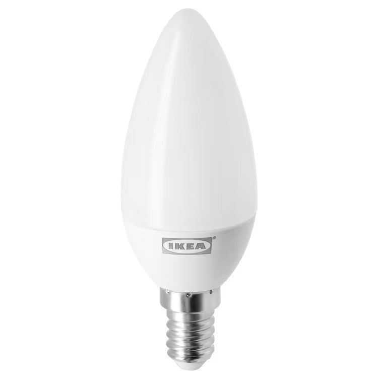 machine Aanval Intimidatie IKEA LEDARE LED bulb E14 470 lumen, warm dimming/chandelier opal white —  EachDayKart.in